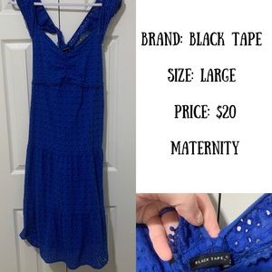 Stunning blue maternity dress